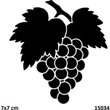 Airbrush Tattoo Üzüm Yapışkanlı Stencil Süsleme ve Boyama Kalıbı