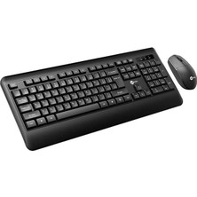 Lenovo Lecoo KW202 Kablosuz Q Klavye - Mouse Set Siyah