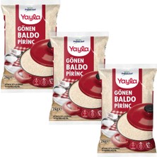 Yayla Gönen Baldo Pirinç 2 kg X3