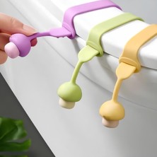 Braventa Collection Kanji 2 Adet Klozet Kapağı Hijyen Aparatı – Mantar Tasarım, Esnek Yapı ile Kolay Kullanım – Ellerini