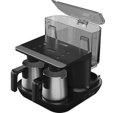 Arçelik Siyah Çelik Ikili Profesyonel Kahve Makinesi Siyah Tkm 9961 S