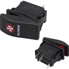 Powermaster ﻿havalandırma Sembollü Işıklı 3 Pinli On-Off 12-24V Marin Switch