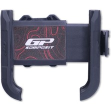 Gp Kompozit Titreşim Modüllü Telefon Tutucu Siyah-Kırmızı