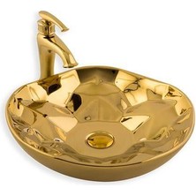 Lena - Tezgah Üstü Porselen Lavabo Outlet - E-5006A-