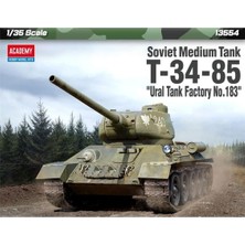 Academy 13554 1/35 Soviet Medium T-34-85 (Ural Tank Factory No. 183) Tankı, Plastik Model Kiti