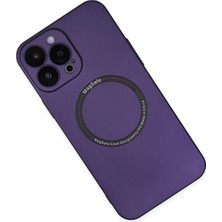 Olinea Newface Iphone 14 Kılıf Jack Magneticsafe Lens Silikon - Mor