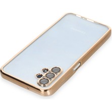 Olinea Newface Galaxy A13 4g Kılıf Lensli Silikon - Gold