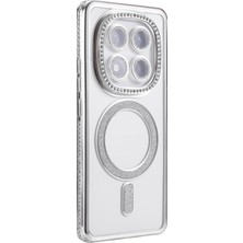 Olinea Newface Redmi Note 14 4g Joke Simli Magneticsafe Kılıf - Gümüş