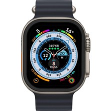 Esranın Dünyası Newface Apple Watch Ultra 49MM Alüminyum Kasa Cam Ekran Koruyucu - Siyah RSSH34-ESRDNS