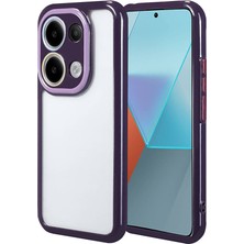 Ceponya Poco M6 Pro 4g Kılıf Kamera Korumalı Renkli Kenar ve Çerçeve Tasarımlı Ahenk Kapak