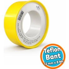 Nzb Doğalgaz Teflon Bant Büyük 12 mm x 8 Metre (1 Adet)