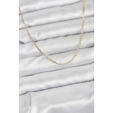 Shopwave cm 14K Gold Renk Ataç Zincir Model 60 cm Kadın Kolye