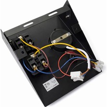 Lampist Tezgah Altı 2 Prizli, Düğmeli LED Aydınlatma Siyah Kasa Gün Işığı Işık