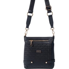 Silver & Polo SP1120 Kadın Çapraz Çanta Logolu Siyah