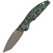 Qsp Turtle Punk | Siyah/yeşil G10 Sap | 14C28N Çelik Çakı | QS158-C2