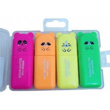 Dogadastore Neon Renk Ayıcık Fosforlu Kalem