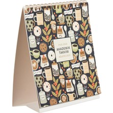 Braventa Collection Keskin Color Akademik Masa Takvimi, Kahve, 17.5X20 cm
