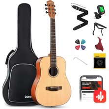 Braventa Collection Dag-1m Dreadnought Akustik Gitar Seti (Naturel)