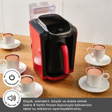 Karaca Kendi Suyunu Alan Akıllı Türk Kahve Makinesi Kırmızı Hatır Otomatik