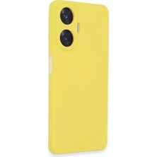 Realme C55 Kılıf Nano Içi Kadife Silikon - SARI-(5796) - EMTHBA9406-3223