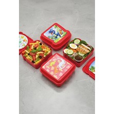 M&L Lunch Box 4'lü Çocuk Beslenme Kutusu Seti - Okul, Kreş ve Anaokulu Için 500 ml Saklama Kabı