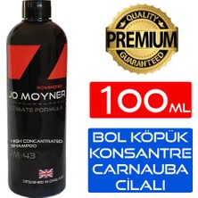 Jo Moyner Profesyonel Bol Köpüklü Konsantre Fırçasız Oto Yıkama Şampuanı 100ML Formulated In England