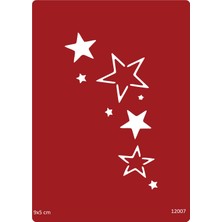 Airbrush Tattoo Yıldız Takımı Yapışkanlı Stencil Süsleme ve Boyama Kalıbı