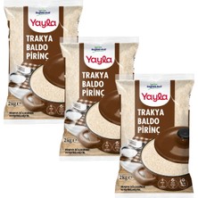 Yayla Trakya Baldo Pirinç 2 kg X3