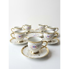 Paçi Home Fleur Yaldızlı 6 Kişilik Fincan Takımı P/POR-102093