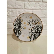 Konyax Pasta Tabağı Set Porselen 6 Kişilik Giallo