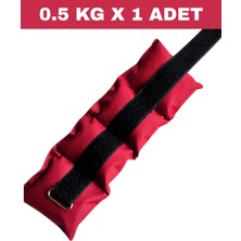 Jukon 0.5 kg x 1 Adet Toplam 0.5 kg El ve Ayak Bilek Ağırlığı Kas Güçlendirici Kum Ağırlık Torbası Bordo