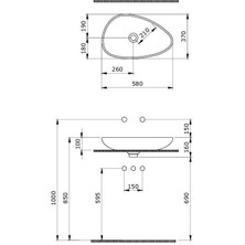 Bocchı Bocchi Etna Çanak Lavabo 58 cm Mat Kaşmir - 1114-011-0125
