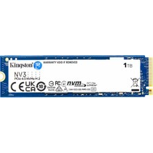 Binbir Göz Bilgisayar Kıngston Nv3 1tb 6000/4000MBS Nvme Pcıe M.2 SSD SNV3S/1000G