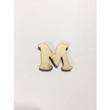Ehobici 2,5cm Ahşap Harf ve Rakamlar - M