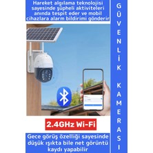 Wintoup Dış Mekan Ofis Iş Yeri Mobil Bildirim Hareket Algı 2.4ghz Wi-Fi Güneş Enerjili Şık Güvenlik Kamerası