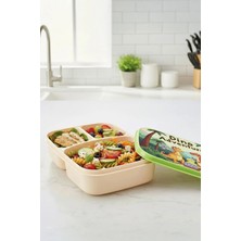M&L Lunch Box 3 Bölmeli Beslenme Kutusu - Okul ve Kreş Tipi Çocuk Beslenme Kabı