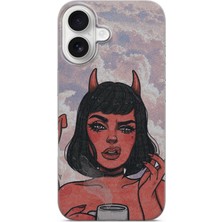 Lelia iPhone 17 Uyumlu Baskılı Şeffaf Telefon Kılıfı | Koleksiyon: Queenmode Femme