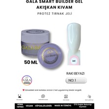 Gala Smart  Akışkan Kıvamlı Gala Protez Tırnak Jeli No:02 Sütlü Hafif Pembe - 50 ml