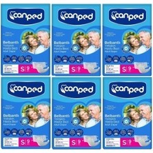 Canped Tekstil Yüzeyli Belbantlı Yetişkin Hasta Bezi Küçük S (Small) 54 Adet 50-90 cm