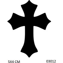 Airbrush Tattoo Haç Yapışkanlı Stencil Süsleme ve Boyama Kalıbı