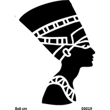 Airbrush Tattoo Antik Mısır Kleopatra Yapışkanlı Stencil Süsleme ve Boyama Kalıbı