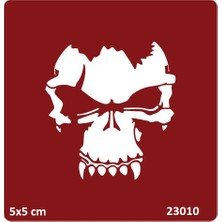 Airbrush Tattoo Kesik Kuru Kafa Yapışkanlı Stencil Süsleme ve Boyama Kalıbı Kına Kalıbı