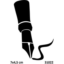 Airbrush Tattoo Mürekkepli Kalem Yapışkanlı Stencil Süsleme ve Boyama Kalıbı