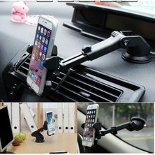 Güçlü Vantuzlu Teleskopik Araç Içi Telefon Tutucu
