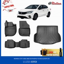 Rizline Honda City 3D Havuzlu Paspas ve Bagaj Havuzu 2022 Model Uyumlu