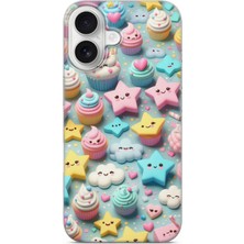 Lelia iPhone 16 Plus Uyumlu Baskılı Şeffaf Telefon Kılıfı | Koleksiyon: Kawaiimilk Dreamies