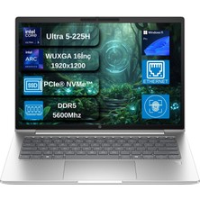 Hp Probook 4  14 Inch Intel® Core™ Ultra 5 225H Ddr5 32GB 512GB Intel® Arc™ 130T Gpu Wuxga (1920 x 1200) IPS Windows 11 Pro Taşınabilir Bilgisayar+Mouse Hediyeli WD21P7ETDNG02