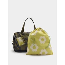 Parfois Çiçek Desenli Teknik Kumaş Spor Çantası