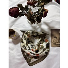 Trend Dokunuş Kadın Dört Yapraklı Yonca Desenli Fular