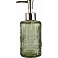 Hype Store Cam Sıvı Sabunluk,yıldız Desenli Yeşil 300ML 6,8X17,6CM